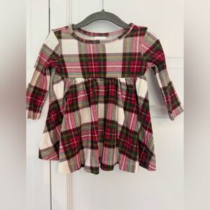 Hanna Andersson - Red and Green Plaid Baby Dress